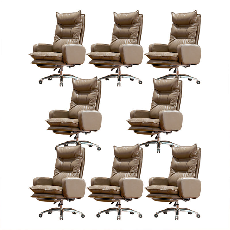 Fauteuil contemporain à mécanisme d'inclinaison, fauteuil pivotant à dossier haut