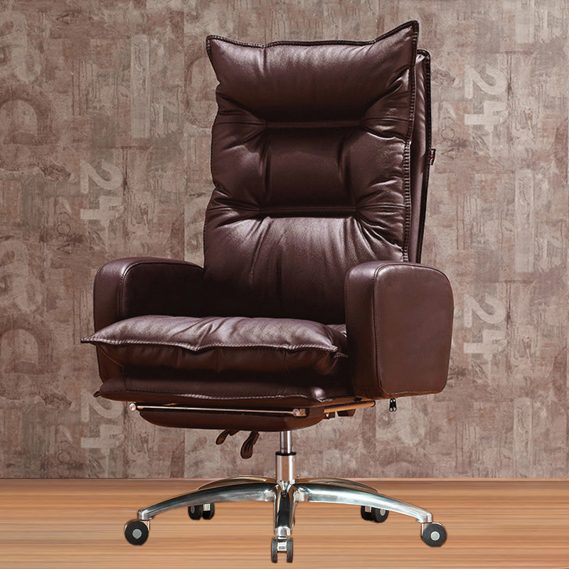 Fauteuil contemporain à mécanisme d'inclinaison, fauteuil pivotant à dossier haut