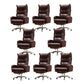 Fauteuil contemporain à mécanisme d'inclinaison, fauteuil pivotant à dossier haut