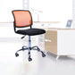 Contemporary Ergonomic Armless Chair Mid-Back Adjustable Desk Chair Orange 1 Piece Steel Clearhalo 'furn' 'furn_office_chair' 'Furniture' 'Office Chairs' 'Office Furniture' 'office_chair' 6268032