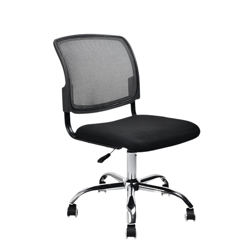 Contemporary Ergonomic Armless Chair Mid-Back Adjustable Desk Chair Clearhalo 'furn' 'furn_office_chair' 'Furniture' 'Office Chairs' 'Office Furniture' 'office_chair' 6268038