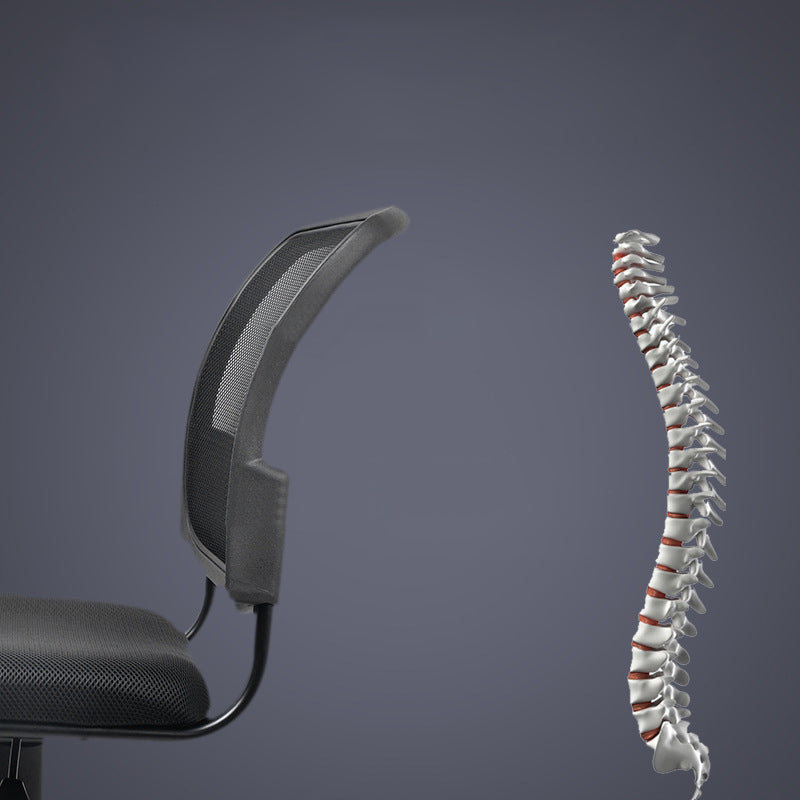 Contemporary Ergonomic Armless Chair Mid-Back Adjustable Desk Chair Clearhalo 'furn' 'furn_office_chair' 'Furniture' 'Office Chairs' 'Office Furniture' 'office_chair' 6268040
