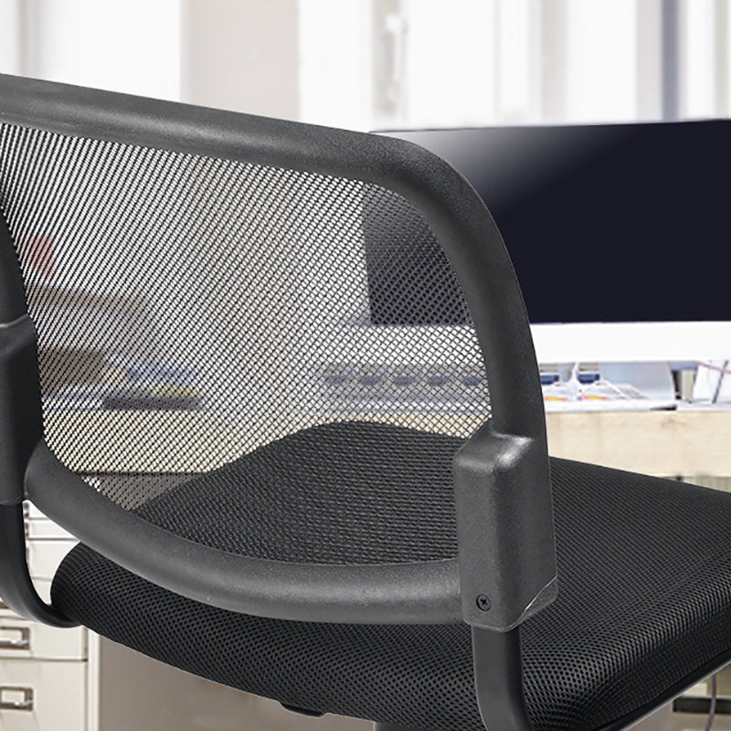 Contemporary Ergonomic Armless Chair Mid-Back Adjustable Desk Chair Clearhalo 'furn' 'furn_office_chair' 'Furniture' 'Office Chairs' 'Office Furniture' 'office_chair' 6268048