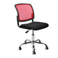 Contemporary Ergonomic Armless Chair Mid-Back Adjustable Desk Chair Red 1 Piece Steel Clearhalo 'furn' 'furn_office_chair' 'Furniture' 'Office Chairs' 'Office Furniture' 'office_chair' 6268059