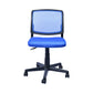 Contemporary Ergonomic Armless Chair Mid-Back Adjustable Desk Chair Blue 1 Piece Nylon Clearhalo 'furn' 'furn_office_chair' 'Furniture' 'Office Chairs' 'Office Furniture' 'office_chair' 6268069