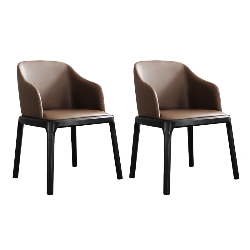 Traditional Chair Wood Solid Back Dining Room Chair for Home With Arms 2 Piece Set Clearhalo 'Dining Chairs' 'Dining Tables & Seating' 'dining_chair' 'furn' 'furn_dining_chair' 'Furniture' 'Kitchen & Dining Furniture' 6268231