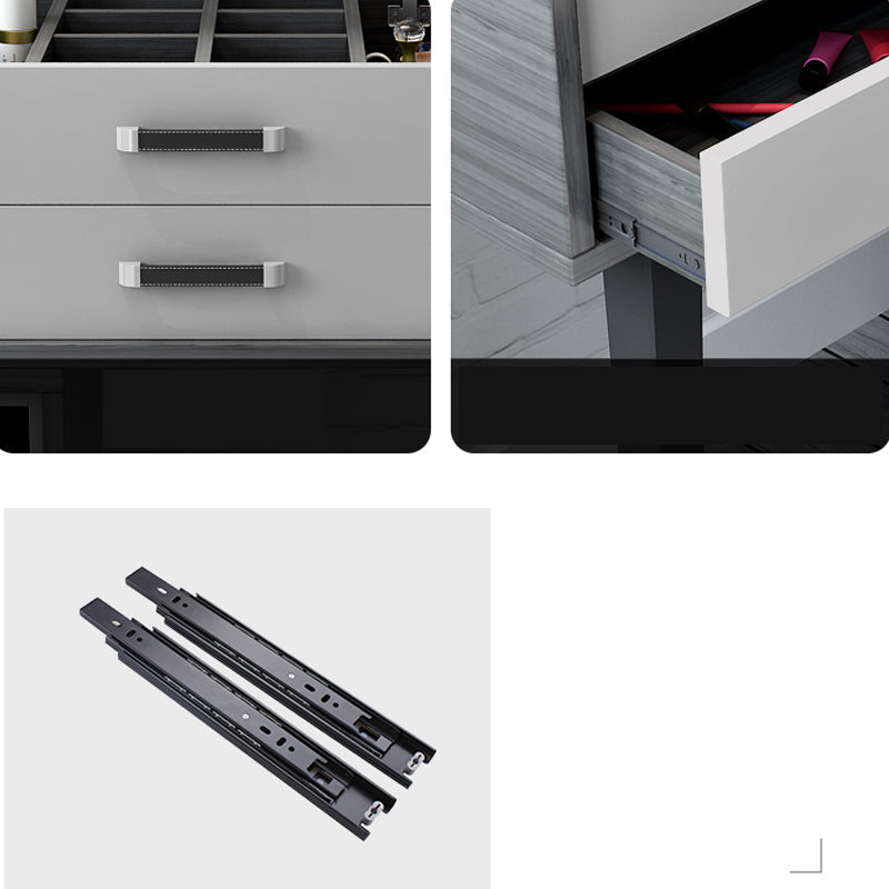 Tavolo da toeletta da toeletta da toeletta per trucco in legno massiccio con cassetti