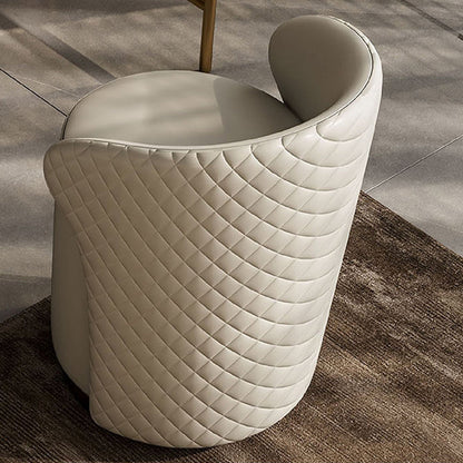 4 Storage Drawers Dresser Stone Top Vanity Set with Padded Stool