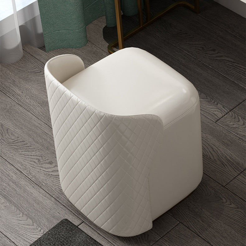 5 lade ijdelheid bureau wit 30.7 "h faux lederen make -up ijdelheid