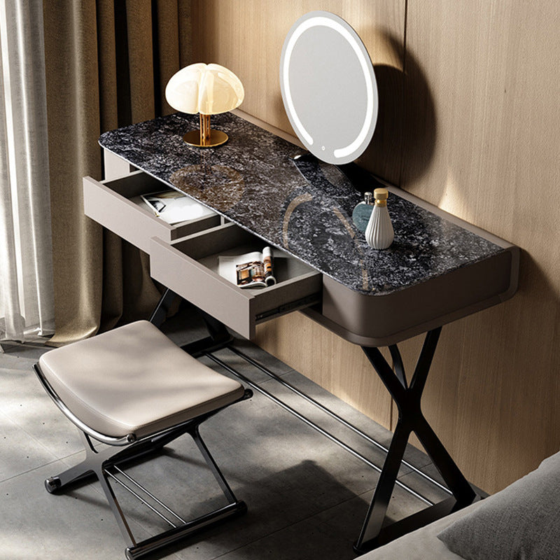 Modernismus Stone Top Eitelkeit 29,52 "hoher Eitelkeit mit Stuhl