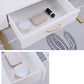 Glam Dresser with 2 Storage Drawers White Vanity Table for Bedroom Clearhalo 'Bedroom Furniture' 'furn' 'furn_makeup_vanities' 'Furniture' 'Makeup Vanities' 'makeup_vanities' 6268547