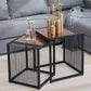 Frame 2 Nesting Coffee Table Iron & Solid Wood Cocktail Table Set Clearhalo 'Coffee & Accent Tables' 'Coffee Tables' 'coffee_tables' 'furn' 'furn_coffee_tables' 'Furniture' 'Living Room Furniture' 6268562