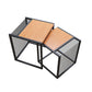 Frame 2 Nesting Coffee Table Iron & Solid Wood Cocktail Table Set Clearhalo 'Coffee & Accent Tables' 'Coffee Tables' 'coffee_tables' 'furn' 'furn_coffee_tables' 'Furniture' 'Living Room Furniture' 6268563