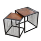 Frame 2 Nesting Coffee Table Iron & Solid Wood Cocktail Table Set Clearhalo 'Coffee & Accent Tables' 'Coffee Tables' 'coffee_tables' 'furn' 'furn_coffee_tables' 'Furniture' 'Living Room Furniture' 6268568