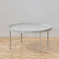 Mid-Century Modern Tray Top Coffee Table 4 Legs Iron Cocktail Table 30"L x 30"W x 14"H Light Gray Clearhalo 'Coffee & Accent Tables' 'Coffee Tables' 'coffee_tables' 'furn' 'furn_coffee_tables' 'Furniture' 'Living Room Furniture' 6268596