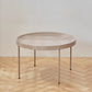 Mid-Century Modern Tray Top Coffee Table 4 Legs Iron Cocktail Table 20"L x 20"W x 18"H Khaki Clearhalo 'Coffee & Accent Tables' 'Coffee Tables' 'coffee_tables' 'furn' 'furn_coffee_tables' 'Furniture' 'Living Room Furniture' 6268597