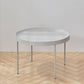 Mid-Century Modern Tray Top Coffee Table 4 Legs Iron Cocktail Table 20"L x 20"W x 18"H Light Gray Clearhalo 'Coffee & Accent Tables' 'Coffee Tables' 'coffee_tables' 'furn' 'furn_coffee_tables' 'Furniture' 'Living Room Furniture' 6268599