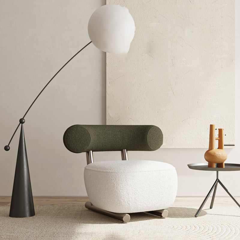 36.22" Wide Parsons Chair Wool Armless Chair for Living Room Clearhalo 'Accent Chairs' 'accent_chairs' 'Chairs & Seating' 'furn' 'furn_accent_chairs' 'Furniture' 'Living Room Furniture' 6268690