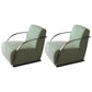 33.85" High Arm Chair Velvet Arms Included Chair for Living Room Green Velvet 2 Piece Set Clearhalo 'Accent Chairs' 'accent_chairs' 'Chairs & Seating' 'furn' 'furn_accent_chairs' 'Furniture' 'Living Room Furniture' 6268703
