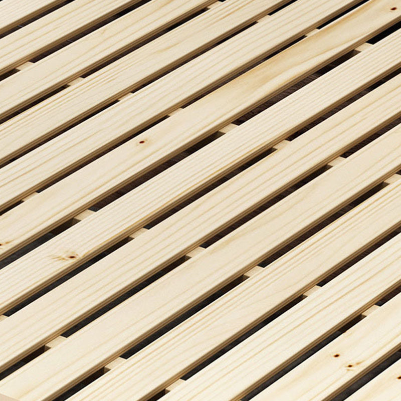 Victorian Panel Bed Upholstered Headboard Panel Solid Wood Bed Frame