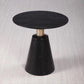 Contemporary Solid Wood Pedestal Round Living Room Side End Table Clearhalo 'Coffee & Accent Tables' 'End & Side Tables' 'end_side_tables' 'furn' 'furn_end_side_tables' 'Furniture' 'Living Room Furniture' 6268786