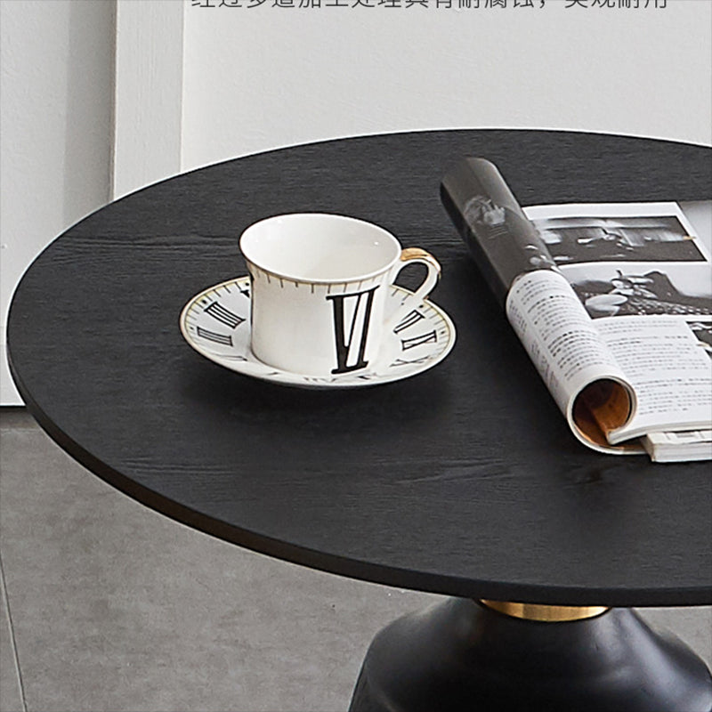 Contemporary Solid Wood Pedestal Round Living Room Side End Table Clearhalo 'Coffee & Accent Tables' 'End & Side Tables' 'end_side_tables' 'furn' 'furn_end_side_tables' 'Furniture' 'Living Room Furniture' 6268797