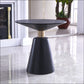 Contemporary Solid Wood Pedestal Round Living Room Side End Table Clearhalo 'Coffee & Accent Tables' 'End & Side Tables' 'end_side_tables' 'furn' 'furn_end_side_tables' 'Furniture' 'Living Room Furniture' 6268802