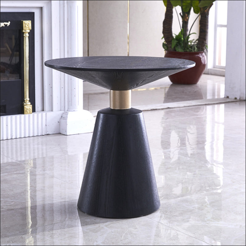 Contemporary Solid Wood Pedestal Round Living Room Side End Table Clearhalo 'Coffee & Accent Tables' 'End & Side Tables' 'end_side_tables' 'furn' 'furn_end_side_tables' 'Furniture' 'Living Room Furniture' 6268802
