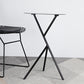 Mid-Century Round Side End Table Metal Cross Legs End Table, 22.8" Tall Clearhalo 'Coffee & Accent Tables' 'End & Side Tables' 'end_side_tables' 'furn' 'furn_end_side_tables' 'Furniture' 'Living Room Furniture' 6268822