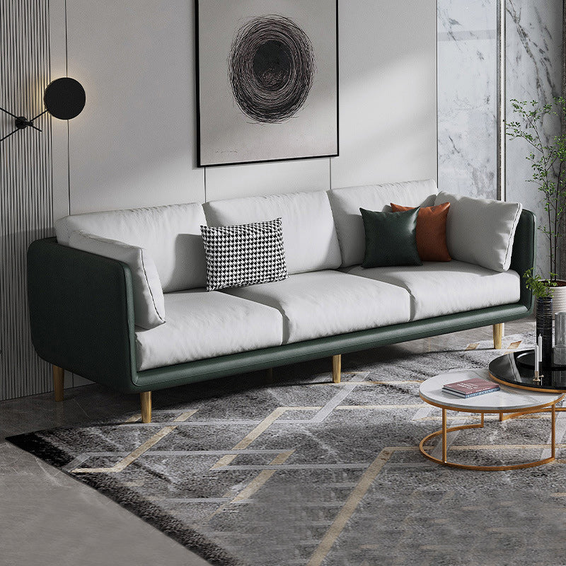 Contemporary 3-Seater Sofa with 3 Pillows Back and Pillow Top Arm