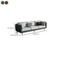 Contemporary 3-Seater Sofa with 3 Pillows Back and Pillow Top Arm