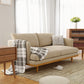 Modern 29.52" H Cotton Blend Wood Frame Recessed Arm Loveseat Clearhalo 'furn' 'furn_sofas' 'Furniture' 'Living Room Furniture' 'Sofa' 'sofas' 6268984