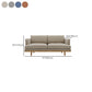 Modern 29.52" H Cotton Blend Wood Frame Recessed Arm Loveseat Clearhalo 'furn' 'furn_sofas' 'Furniture' 'Living Room Furniture' 'Sofa' 'sofas' 6268997