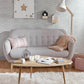 32.28" H Cotton Blend 3 Seater Flared Arm Sofa for Living Room Light Gray Clearhalo 'furn' 'furn_sofas' 'Furniture' 'Living Room Furniture' 'Sofa' 'sofas' 6269000