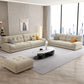 Modern 33.46" H Microfiber Armless Tufted Sofa for Living Room