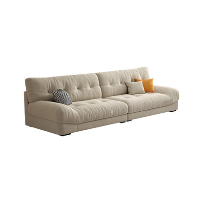 Modern 33.46" H Microfiber Armless Tufted Sofa for Living Room