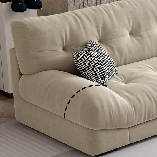 Modern 33,46 "H Mikrofaser -Armless Tuftted -Sofa für Wohnzimmer