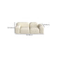 Wool Sofa in White Standard Settee Square Arm Sofa for Living Room