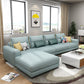 Sofa sectionnel du bras carré 125.98 "W Faux Leather 4 sièges Sectional