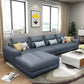 Sofa sectionnel du bras carré 125.98 "W Faux Leather 4 sièges Sectional