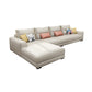 Sofa sectionnel du bras carré 125.98 "W Faux Leather 4 sièges Sectional