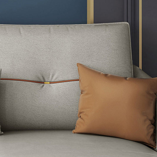 BEIGE BRANCO DI 5 MASE SEZIONALE LUNICO PELLE LUMINO SEZIONALE