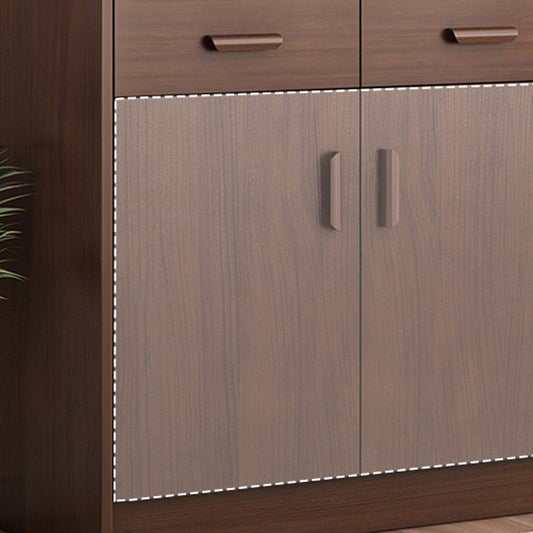 39.4 "背の高い木材3-ドアアクセントキャビネット中世のモダンストレージキャビネット