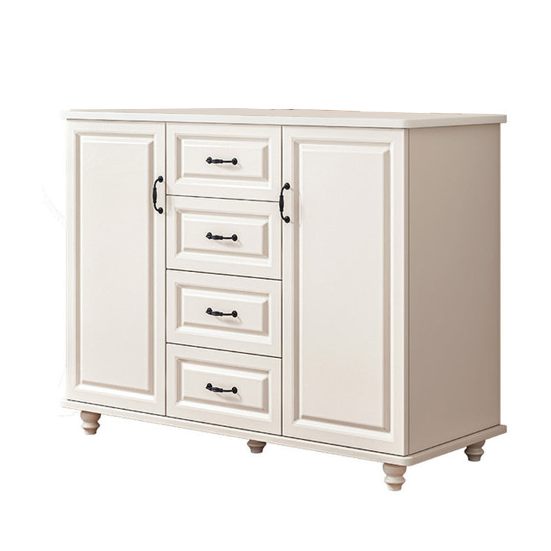 Mid Century Modern 2-Door Cabinet 35.4" Tall Cabinet with 4 Drawers Clearhalo 'Cabinets & Chests' 'cabinets_chests' 'furn' 'furn_cabinets_chests' 'Furniture' 'Living Room Furniture' 6269290