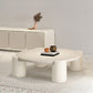 Round 4 Legs Cocktail Table Engineered Wood Coffee Table in White Clearhalo 'Coffee & Accent Tables' 'Coffee Tables' 'coffee_tables' 'furn' 'furn_coffee_tables' 'Furniture' 'Living Room Furniture' 6269344