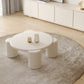 Round 4 Legs Cocktail Table Engineered Wood Coffee Table in White Clearhalo 'Coffee & Accent Tables' 'Coffee Tables' 'coffee_tables' 'furn' 'furn_coffee_tables' 'Furniture' 'Living Room Furniture' 6269345
