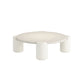 Round 4 Legs Cocktail Table Engineered Wood Coffee Table in White Clearhalo 'Coffee & Accent Tables' 'Coffee Tables' 'coffee_tables' 'furn' 'furn_coffee_tables' 'Furniture' 'Living Room Furniture' 6269347