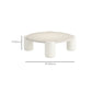 Round 4 Legs Cocktail Table Engineered Wood Coffee Table in White Clearhalo 'Coffee & Accent Tables' 'Coffee Tables' 'coffee_tables' 'furn' 'furn_coffee_tables' 'Furniture' 'Living Room Furniture' 6269355