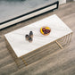 Frame Base Coffee Table Rectangular Gold Metal Cocktail Table Clearhalo 'Coffee & Accent Tables' 'Coffee Tables' 'coffee_tables' 'furn' 'furn_coffee_tables' 'Furniture' 'Living Room Furniture' 6269390