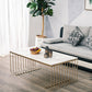 Frame Base Coffee Table Rectangular Gold Metal Cocktail Table Clearhalo 'Coffee & Accent Tables' 'Coffee Tables' 'coffee_tables' 'furn' 'furn_coffee_tables' 'Furniture' 'Living Room Furniture' 6269398